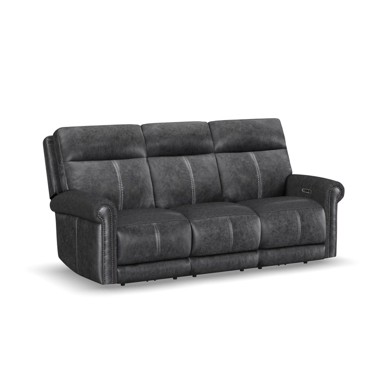 Alexander – Power Reclining Sofa With Console, Power Headrest & Lumbar