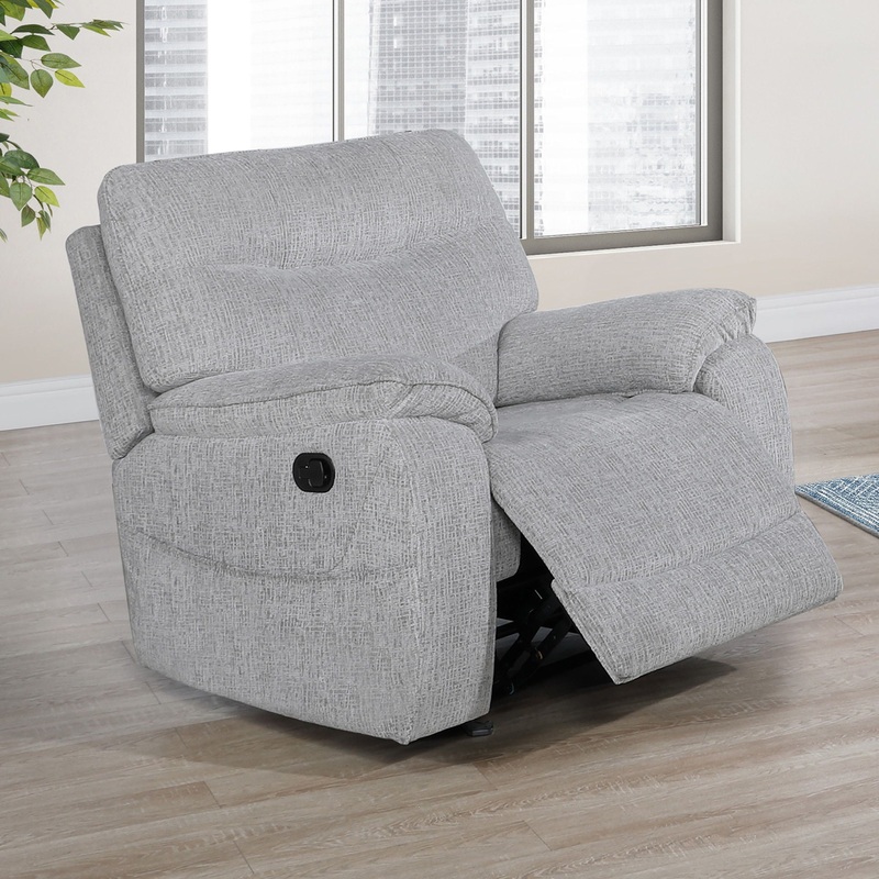 Chablis – Glider Recliner With Heat And Massage – Mist Gray