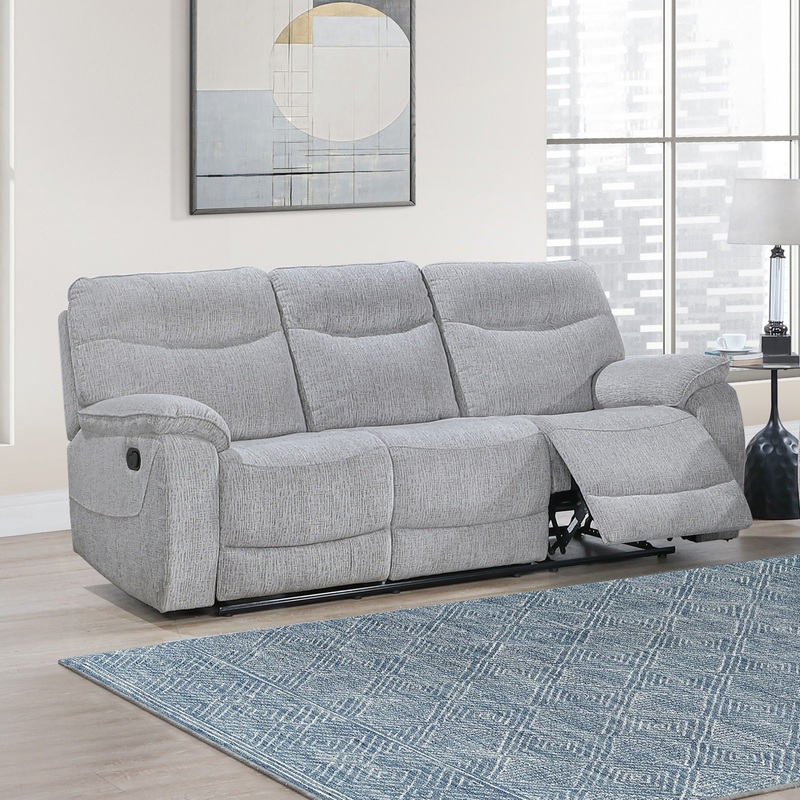 Chablis – Reclining Sofa – Mist Gray