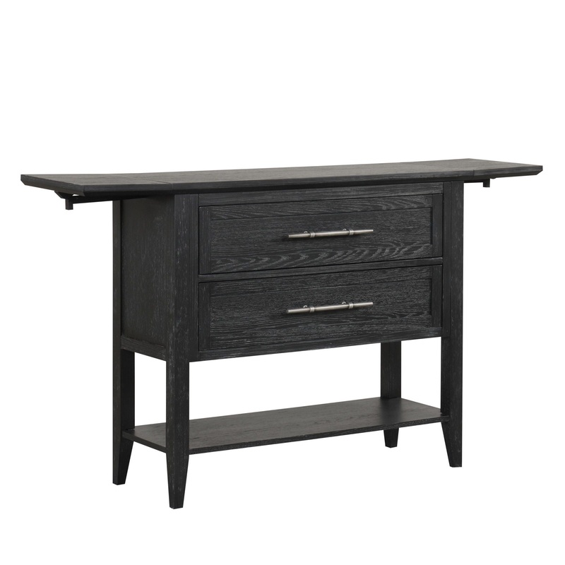 Sable Crest – Drop Leaf Server – Black