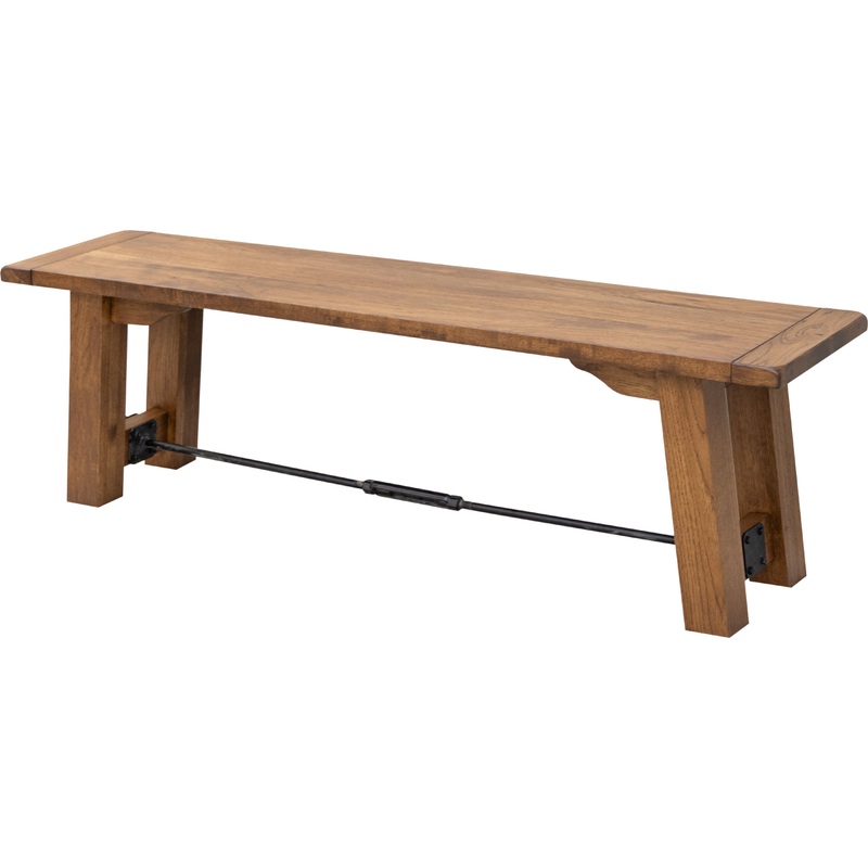 Settler’s Trestle Hickory Wood Dining Bench | HC