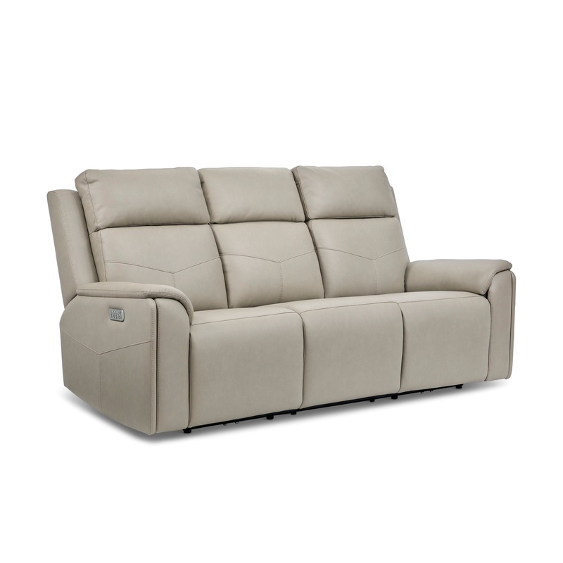 Vernon – Power Reclining Sofa With Console, Power Headrest, Lumbar, Heat & Massage
