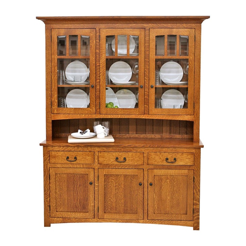 Century Mission Quarter Sawn White Oak Wood Hutch | MC