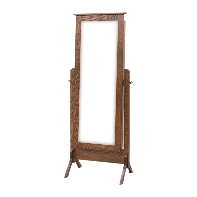 Shaker Sliding Jewelry Cheval Mirror