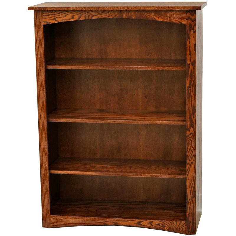 Shaker Solid Oak Wood 48″ Bookcase | MC