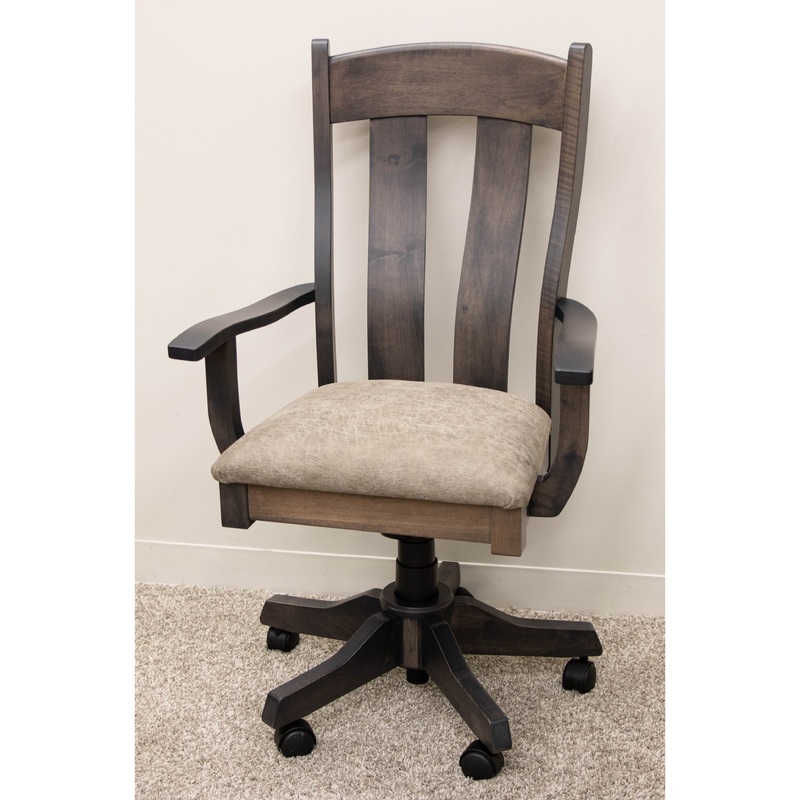 Austin Maple Wood Office Arm Chair with Fabric Seat |SB