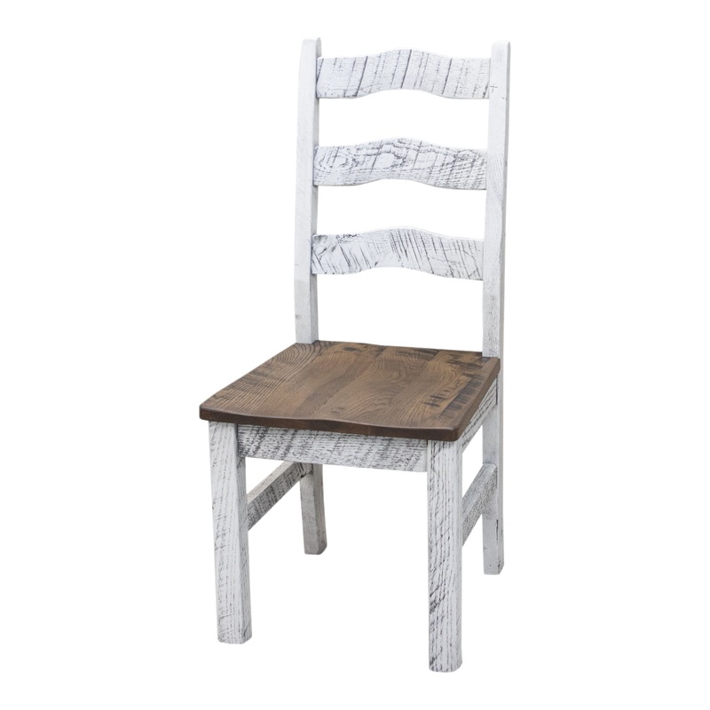 Belmont Reclaimed White & Wood Side Dining Chair | TW&SP
