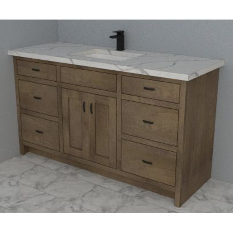 Shaker 60″ Single Bowl Vanity