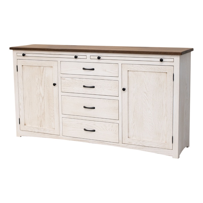 Berlin White & Wood Buffet – 72″ | CS&CO