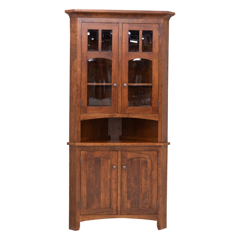 Biltmore Cherry Wood Corner Hutch | MC