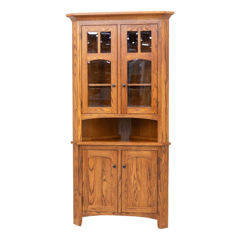 Biltmore Oak Wood Corner Hutch | MC