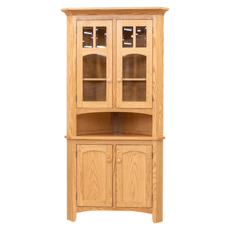 Biltmore Oak Wood Corner Hutch | S-2