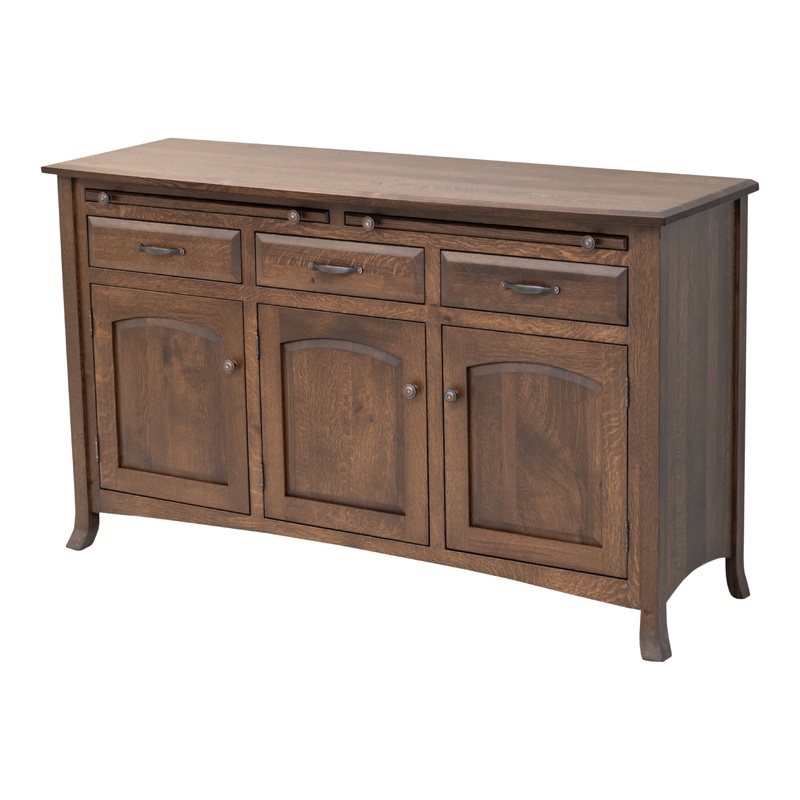 Biltmore Quarter Sawn White Oak Wood Buffet – 3-Door | BV