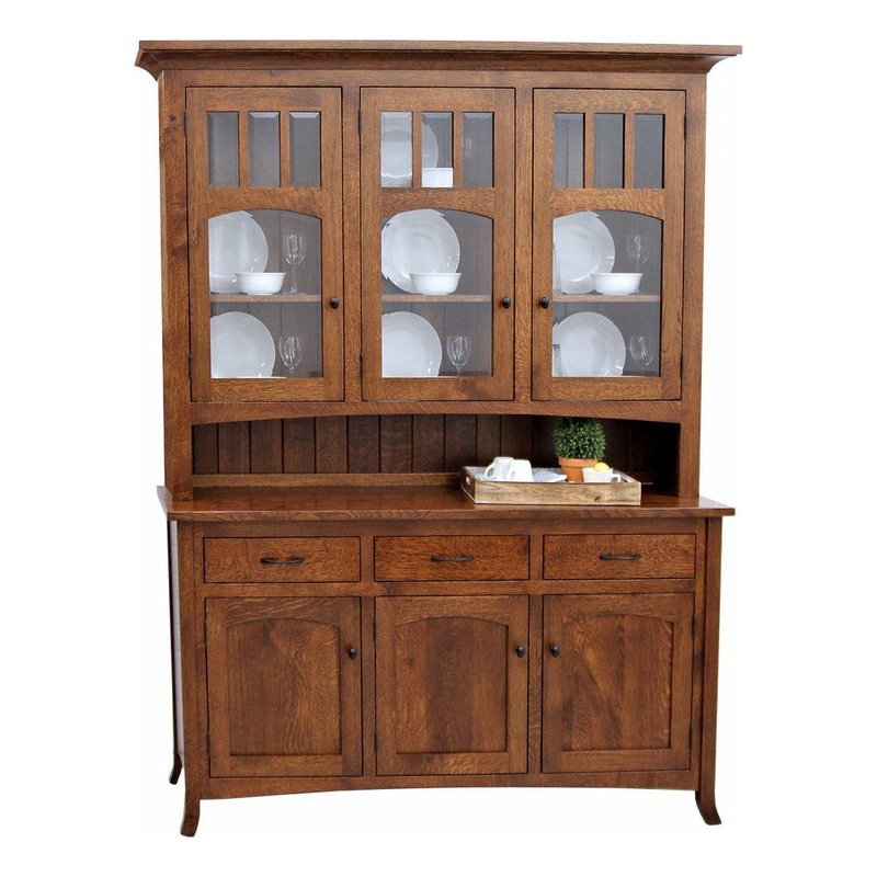 Biltmore Quarter Sawn White Oak Wood Hutch, 67″ wide | ASB