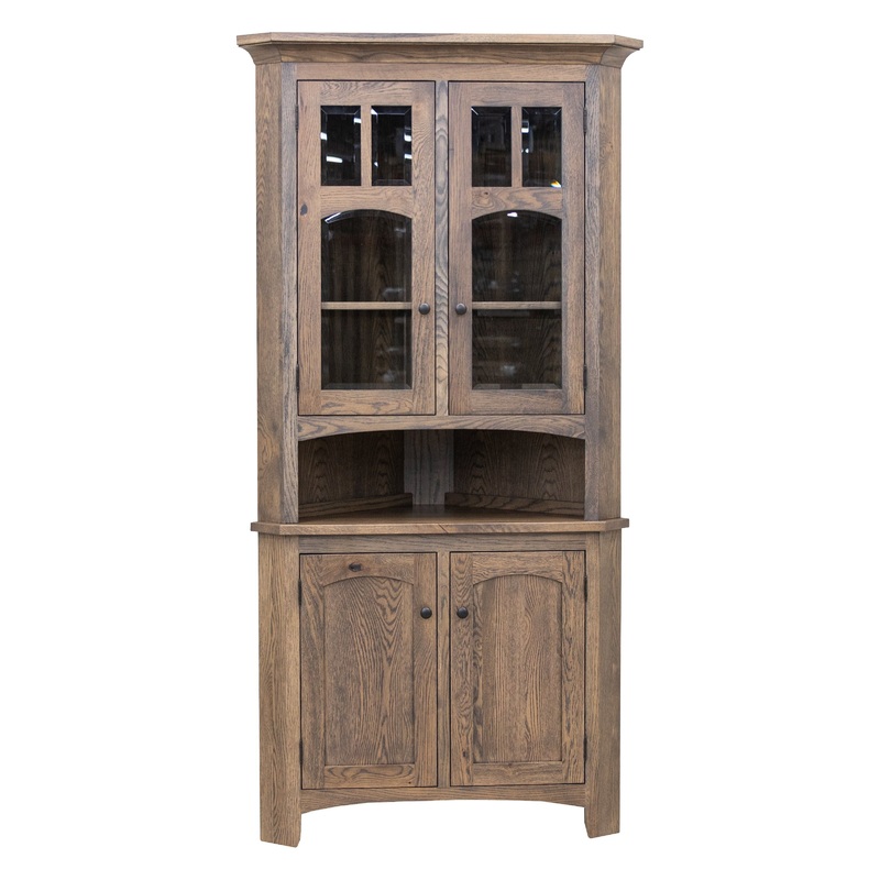 Biltmore White Oak Wood Corner Hutch | SB