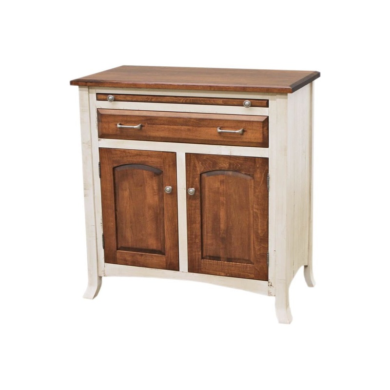 Biltmore White & Wood Buffet – 2-Door | M-CS&BOS