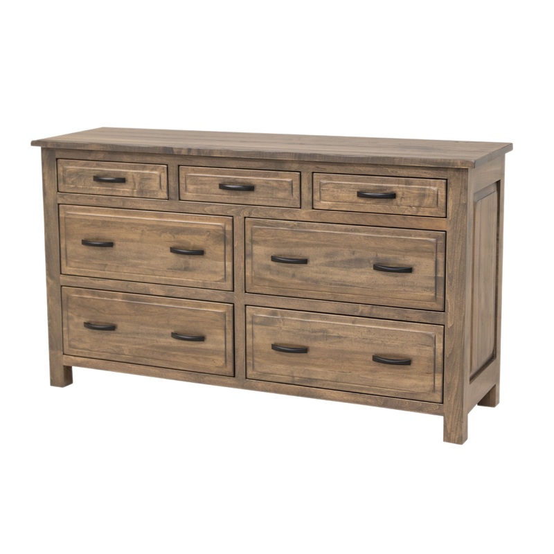 Savannah Rustic 7-Drawer Low Dresser
