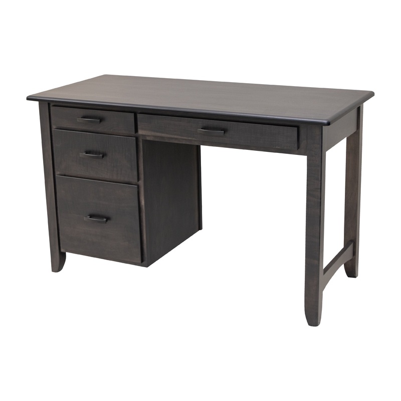 Austin Small Black Solid Wood Desk | M-DK