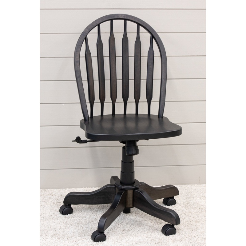 Bent Paddle Black Maple Wood Office Chair