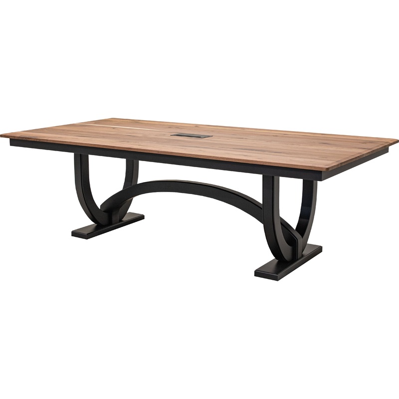 Biltmore Large Black & Walnut Wood Conference Table | M-EB&RW-NAT