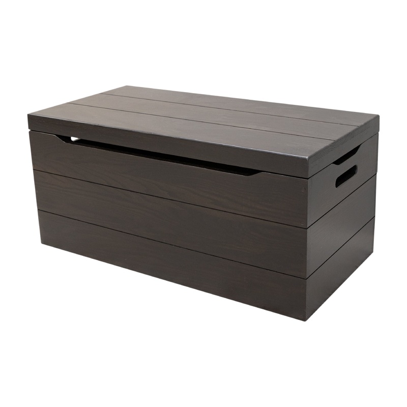 Black Hobby Toy Box in Oak Wood | EB