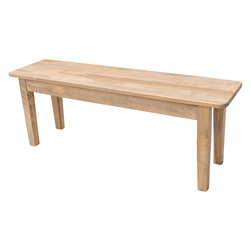 Shaker Leg Maple Wood Dining Bench | DS