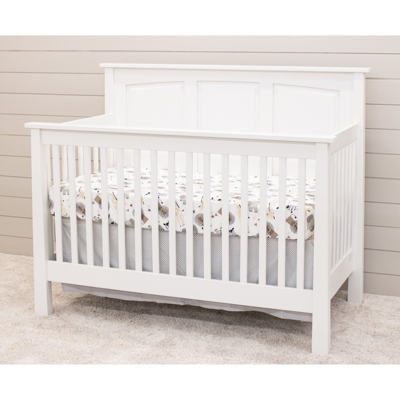 Shaker Panel Maple Wood Convertible Crib | DW