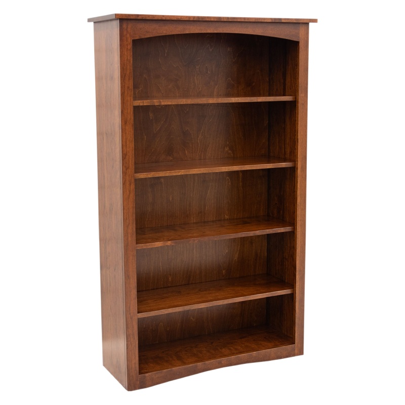 Shaker Solid Cherry Wood 60″ Bookcase | MC