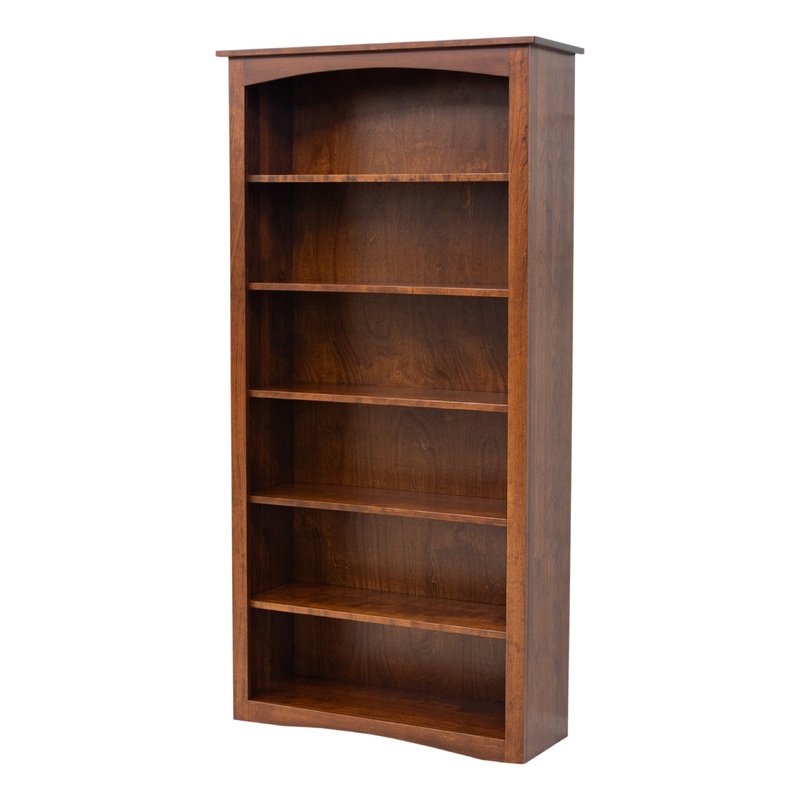 Shaker Solid Cherry Wood 72″ Bookcase | MC
