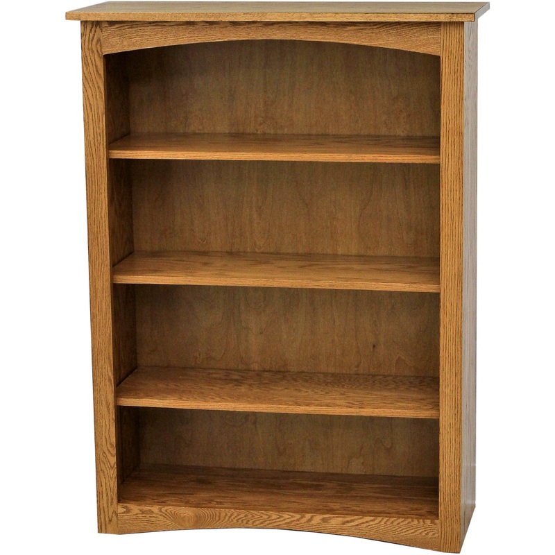 Shaker Solid Oak Wood 48″ Bookcase | FW
