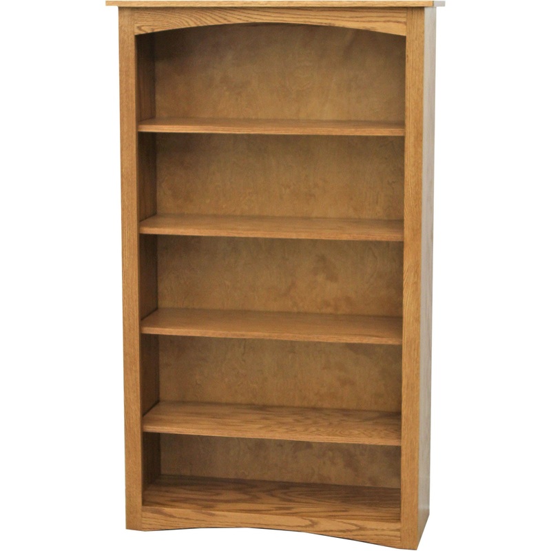 Shaker Solid Oak Wood 60″ Bookcase | FW
