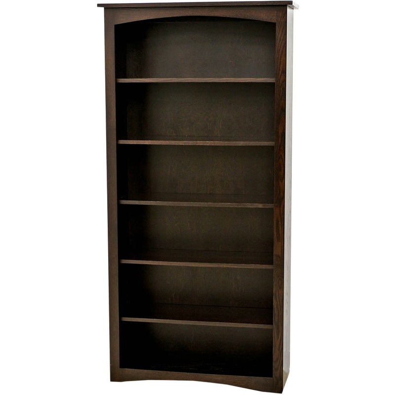 Shaker Solid Oak Wood 72″ Bookcase | EB