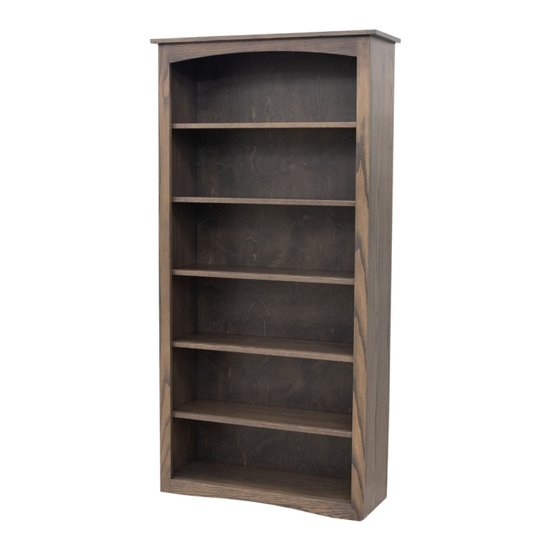 Shaker Solid Oak Wood 72″ Bookcase | GY
