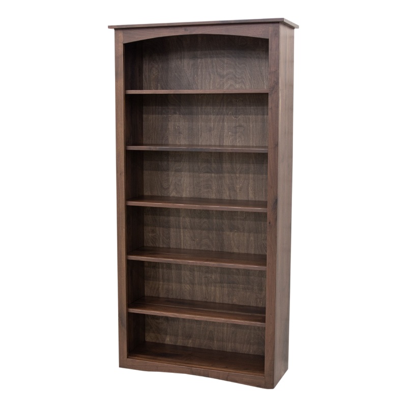 Shaker Solid Walnut Wood 72″ Bookcase | CO