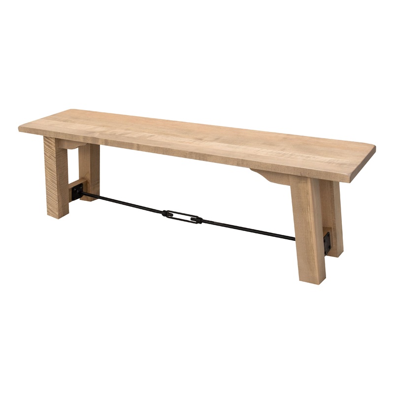 Settler’s Trestle Maple Wood Dining Bench | DS