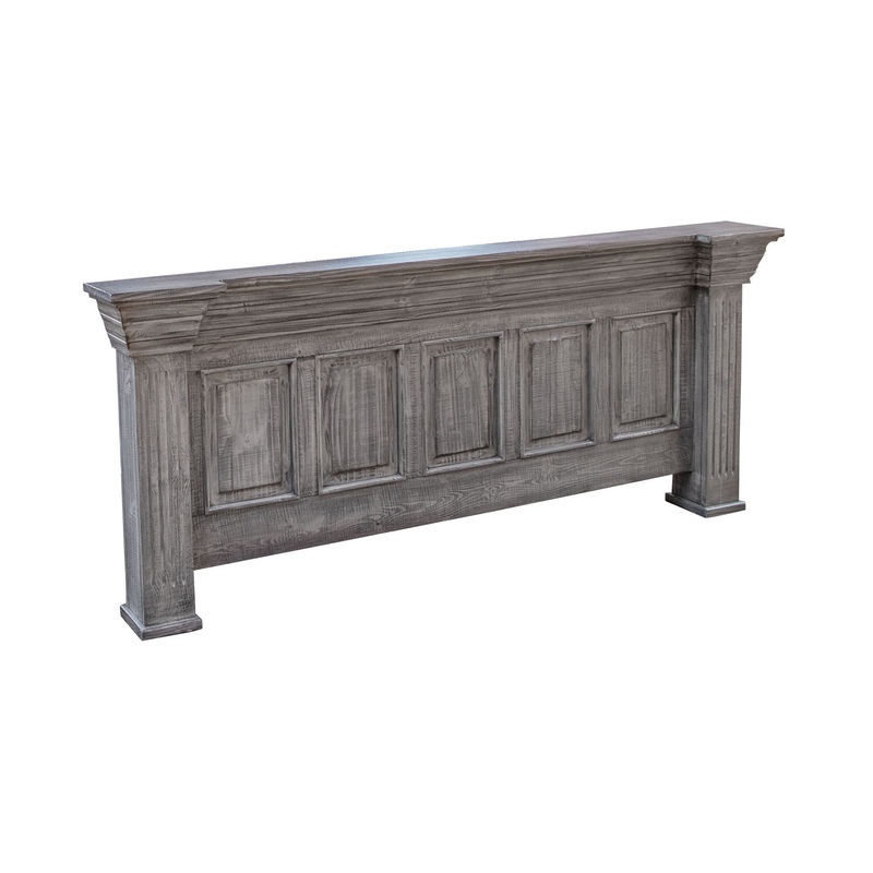 Terra Gray – Queen Footboard – Distressed Gray