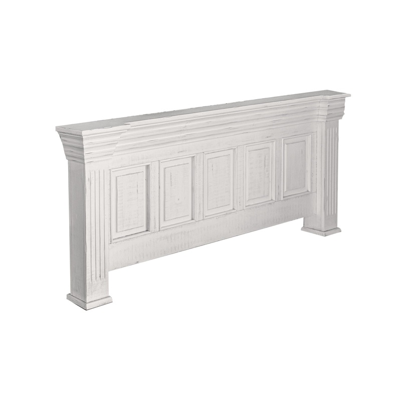 Terra White – Queen Footboard – Distressed White
