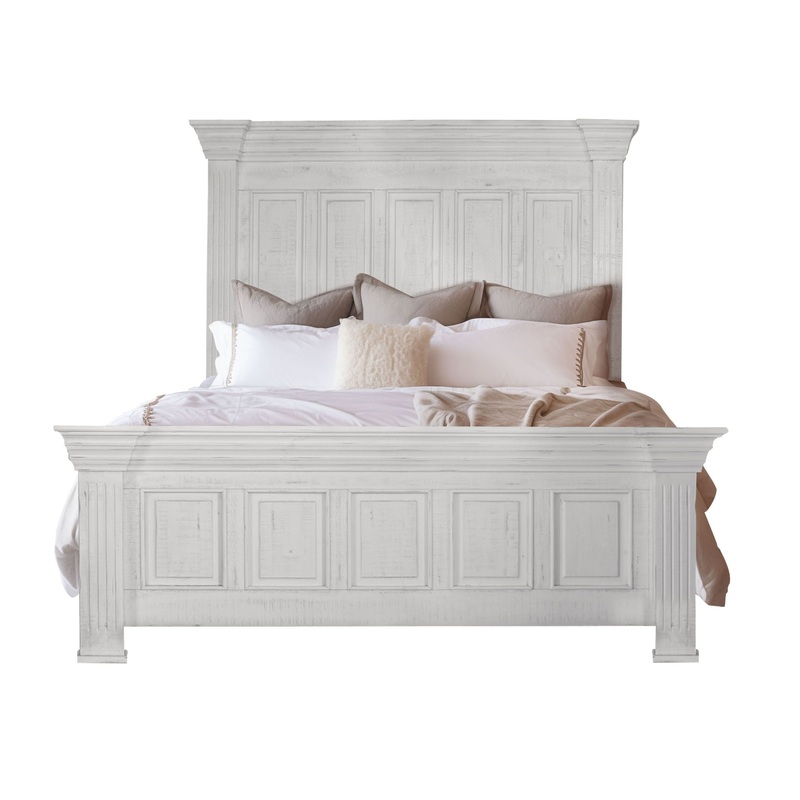 Terra White – Queen Headboard – Distressed White
