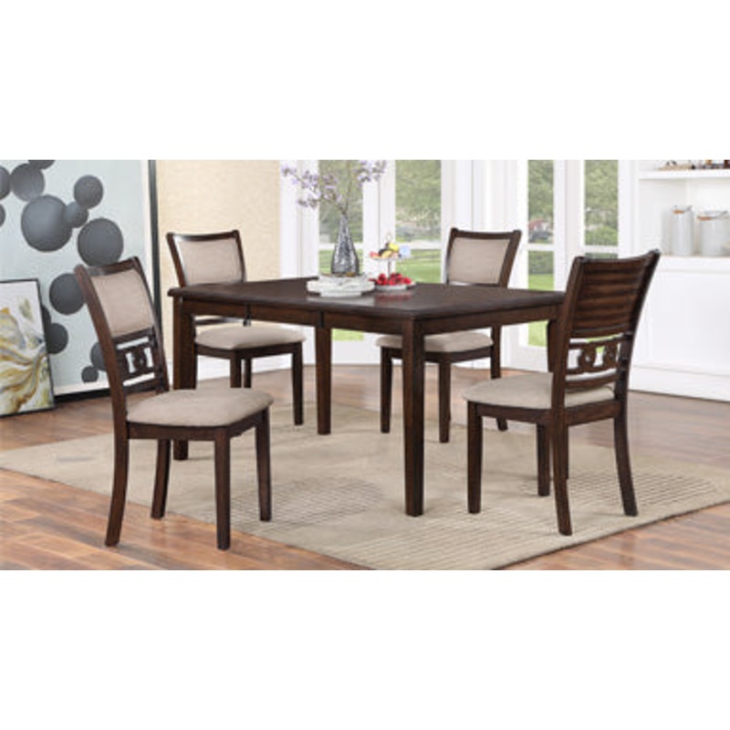 60′ GIA DINING TABLE SET 5PC CHERRY