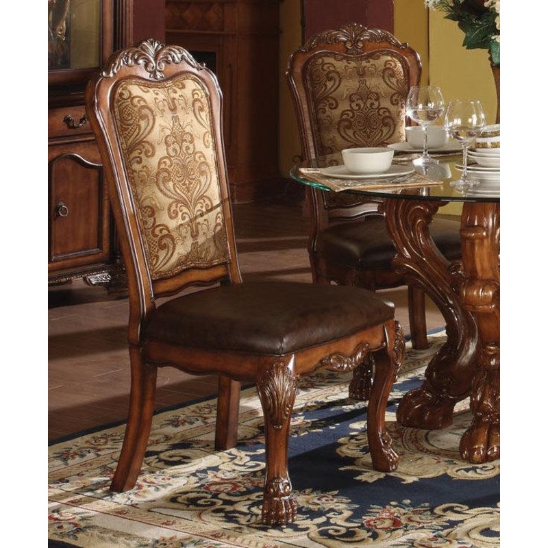 Acme Dresden Side Chairs in Cherry 60012 (Set of 2)