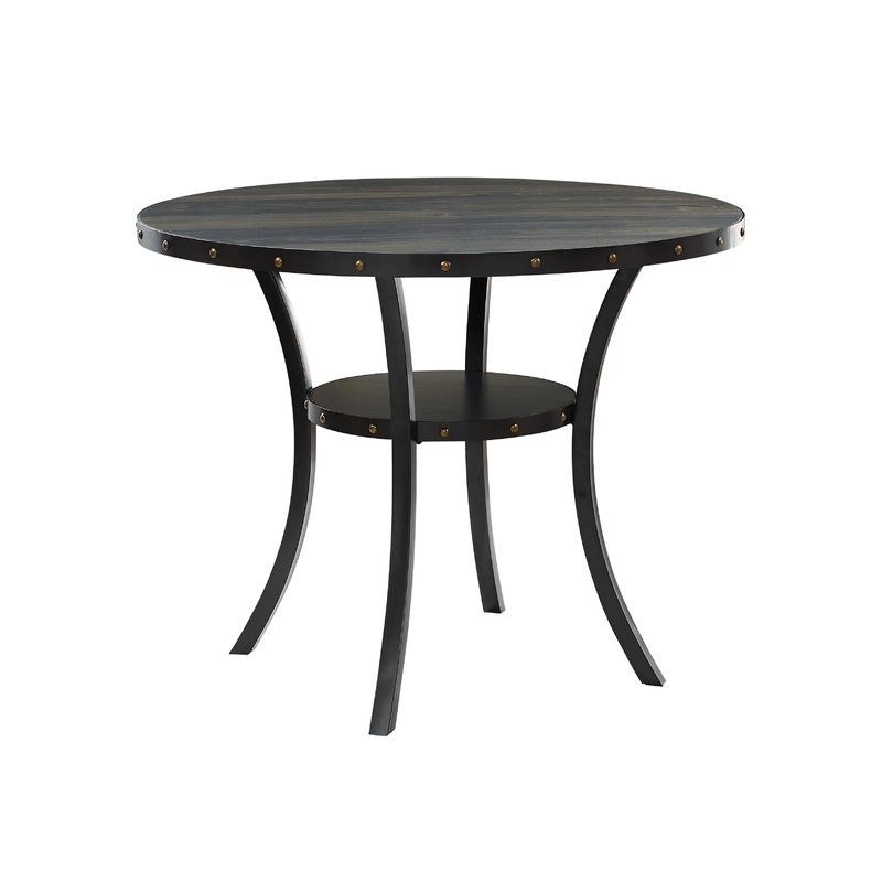CRISPIN 48″ ROUND COUNTER TABLE-SMOKE