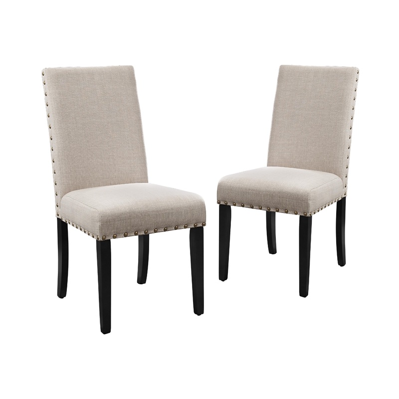CRISPIN NATURAL BEIGE DINING CHAIR- (2/Ctn)