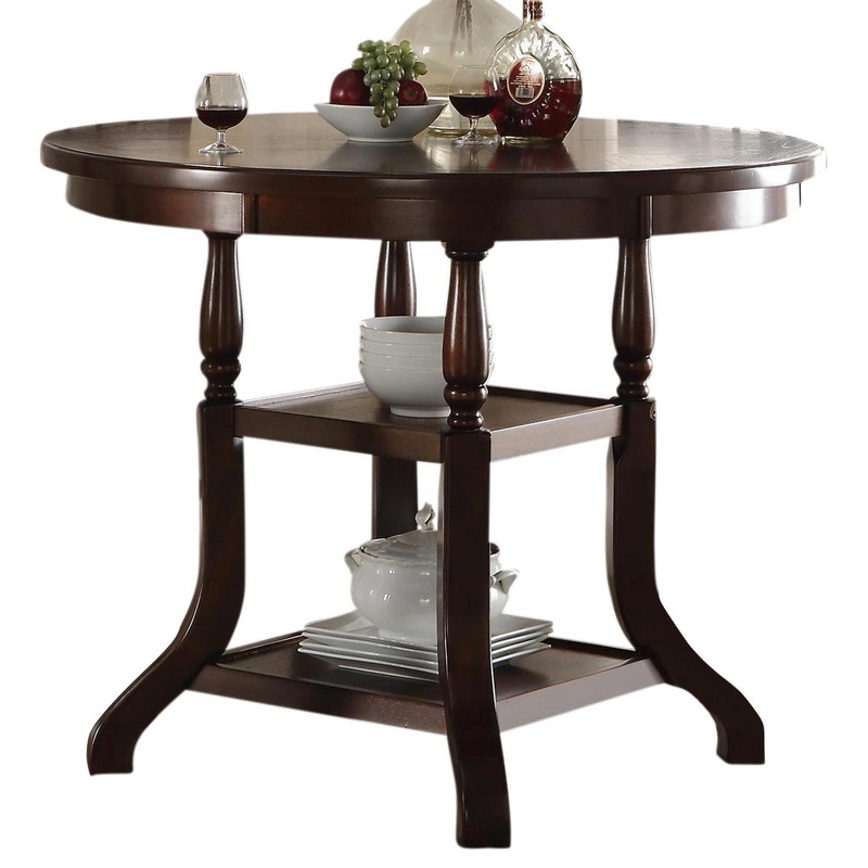 New Classic Bixby Counter Dining Table in Espresso