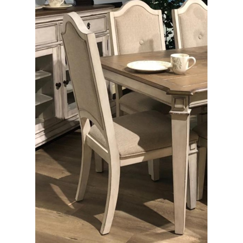 New Classic Furniture Anastasia Side Chair in Antique Bisque (Set of 2)