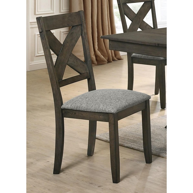 New Classic Furniture Gulliver Side Chair in Rustic Brown (Set of 2)