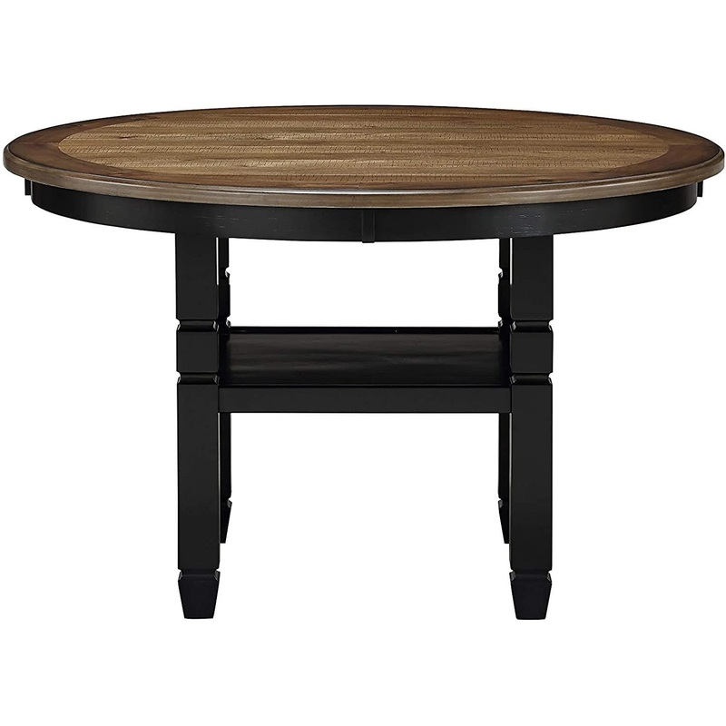 New Classic Furniture Prairie Point 47″ Round Dining Table in Black