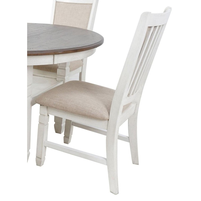 New Classic Furniture Prairie Point Side Chair in White (Set of 2)