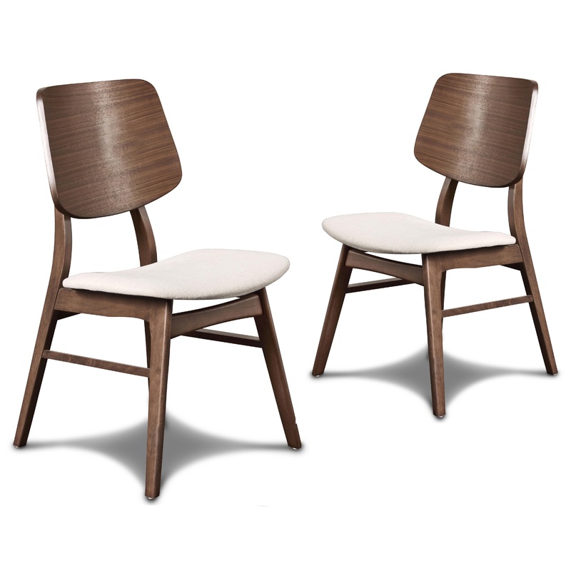 OSCAR WOOD BACK CHAIR – WALNUT, 2 PC PER CARTON