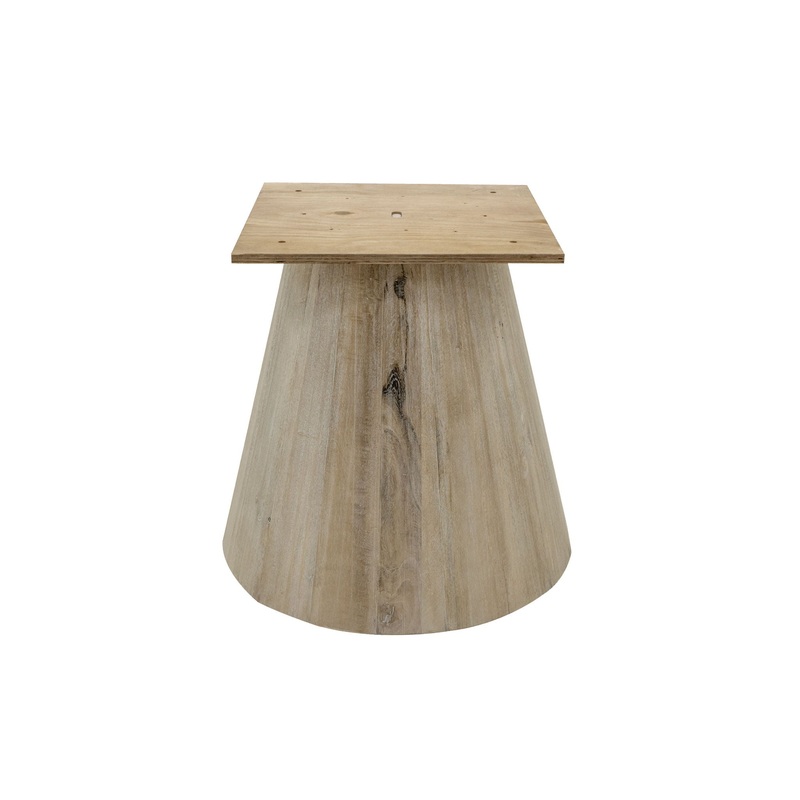 White Balam – Round Table Base – Ivory White