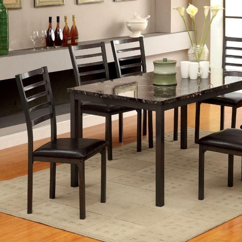 COLMAN Black 60″ Dining Table
